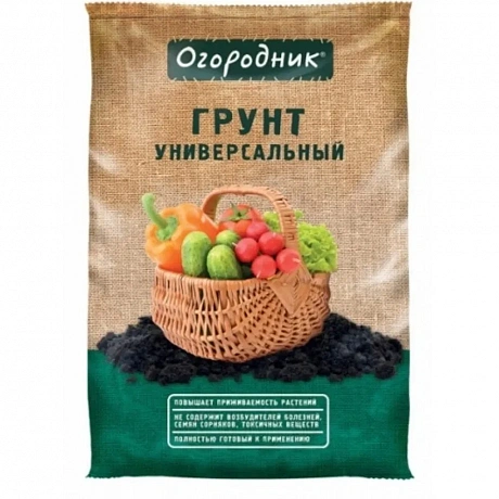 Грунт универсальный Огородник 22л Фаско